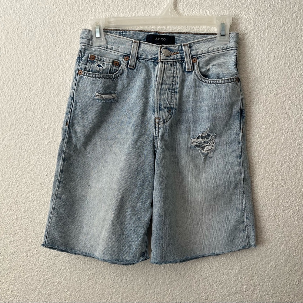 AERO 90's High Rise Denim Cut Off Shorts Size 0